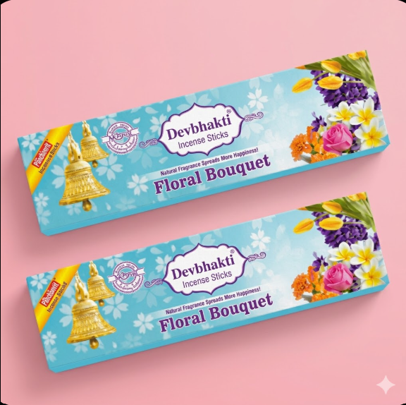 Pitambari Devbhakti Floral Boquet Agarbatti- 70Gms